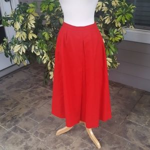 Vintage Red Pendleton Skirt